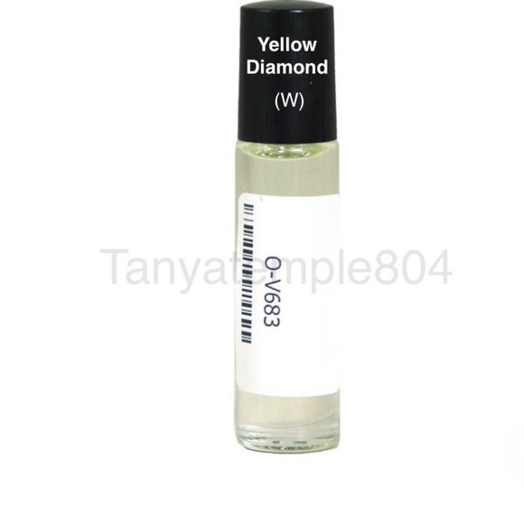 Yellow Diamond (W) Type 1/3 Glass Roll-On Bottle - Picture 1 of 8